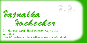 hajnalka hochecker business card